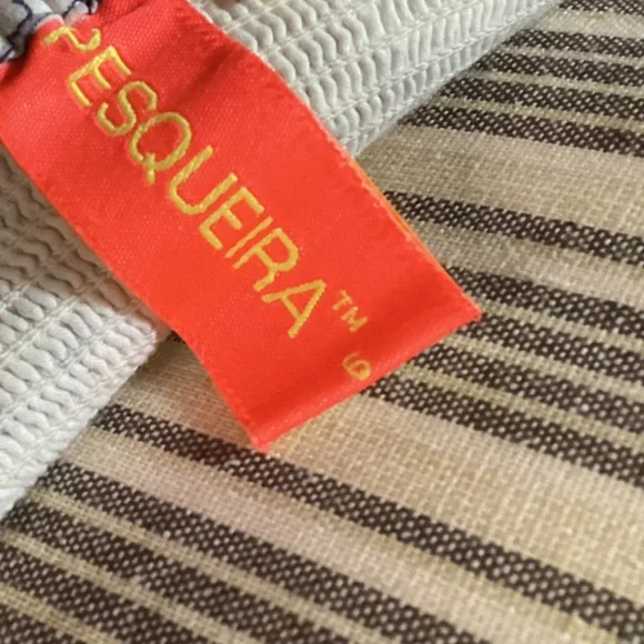 VINTAGE Navy and White Fit & Flare Dress - Picture 10 of 15